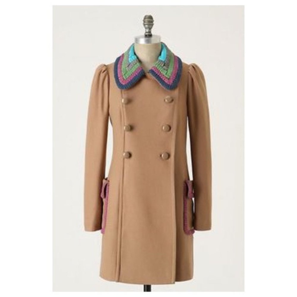 Plenty by Tracy Reese Shoelace Collar Coat